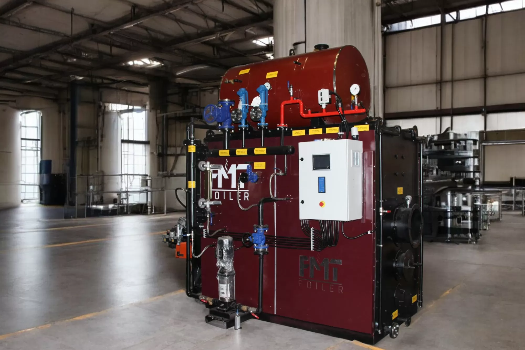 FMT Boiler FSG kompakt buhar jeneratörü fabrika görünümü
